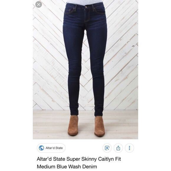 Altar’d State Super Skinny Caitlyn Fit, size 26 - Picture 1 of 7